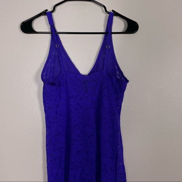 Victoria’s Secret Purple The Lacie Lace Lingerie Slip Dress - Picture 5 of 10